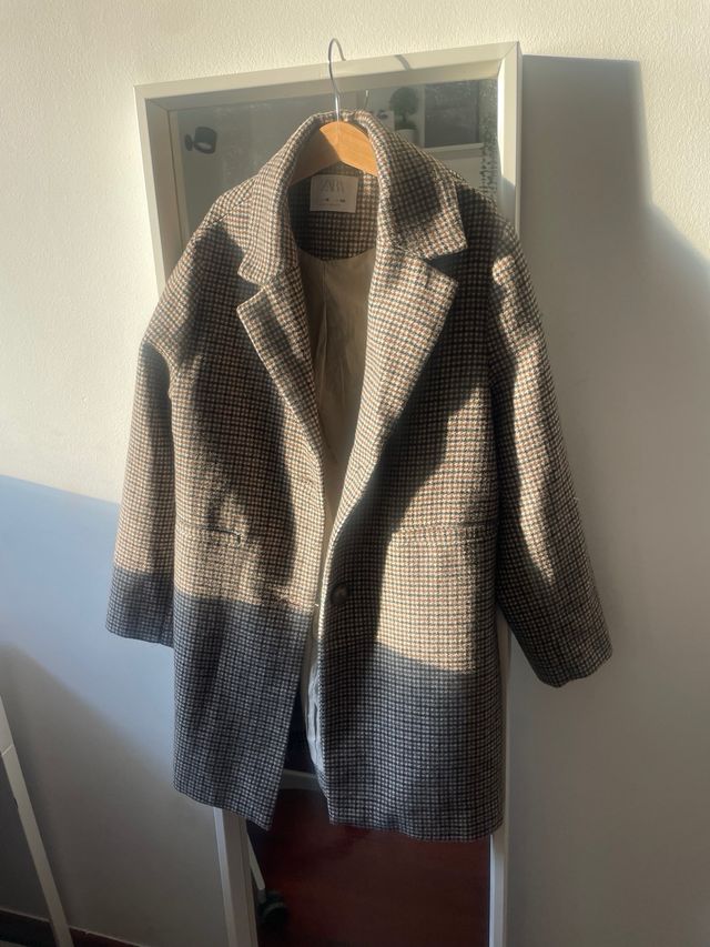 Abrigo cuadros Zara niña 10 años