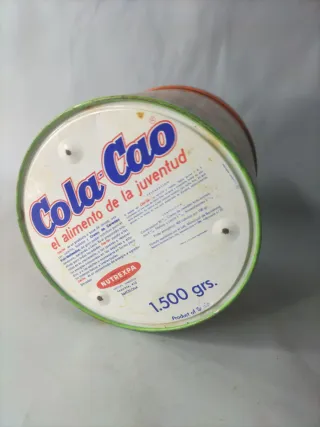 Caja Cola Cao Vintage Floral Naranja