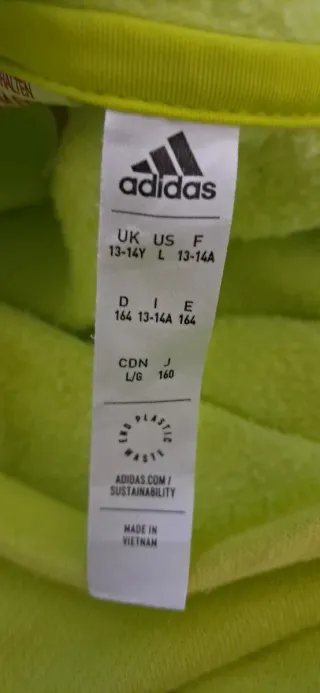 Sudadera Adidas Verde Neón