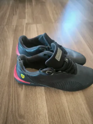 Zapatillas Puma Ferrari Negras Rojas