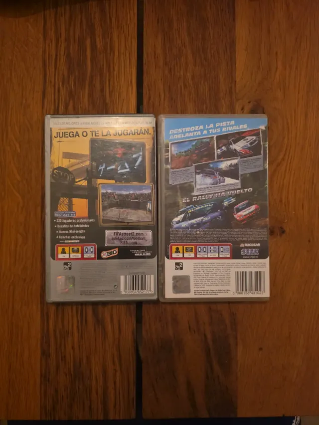 Lote 2 Juegos PSP: FIFA Street & Sega Rally