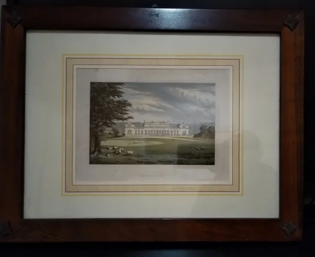 Cromolitografia Inglese Harewood House 1830