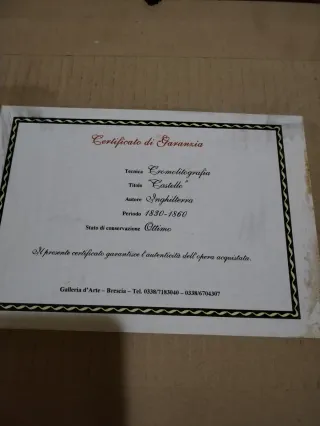 Cromolitografia Inglese Harewood House 1830