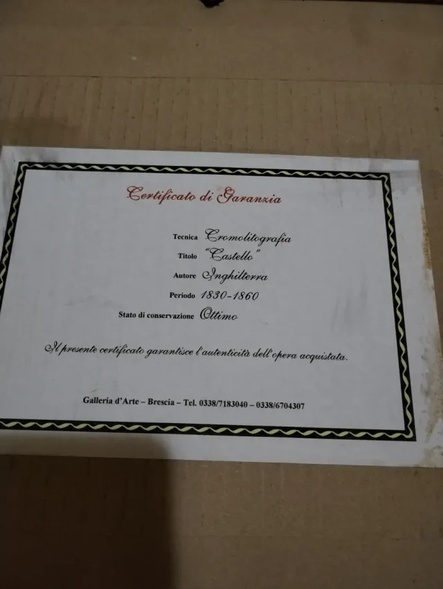 Cromolitografia Inglese Harewood House 1830