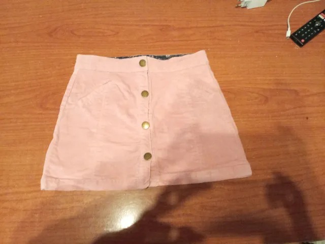 Falda pana rosa 11/12 años