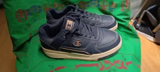 Zapatillas Champion Azul y Beige