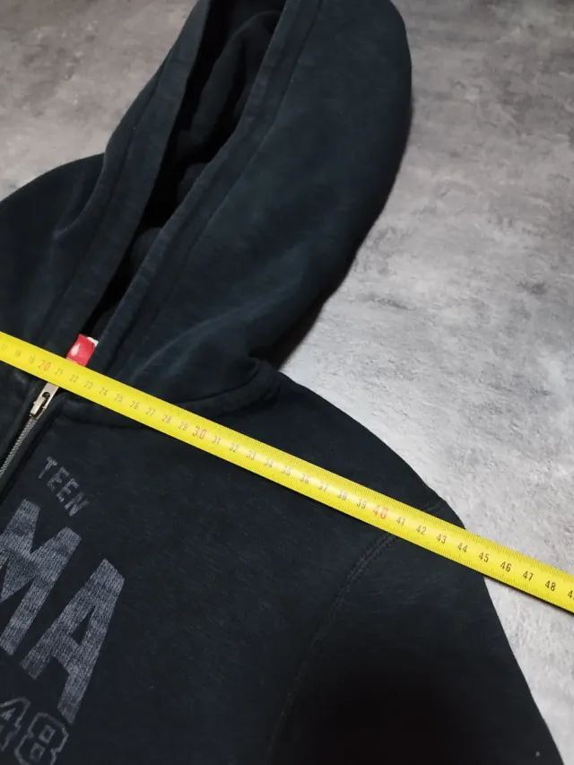 Sudadera Puma Azul Marino con Capucha y Cremallera