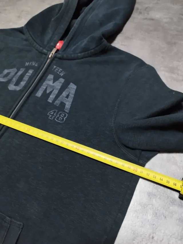 Sudadera Puma Azul Marino con Capucha y Cremallera