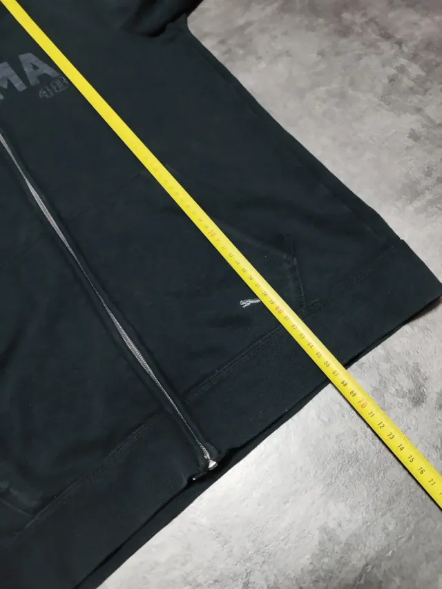 Sudadera Puma Azul Marino con Capucha y Cremallera