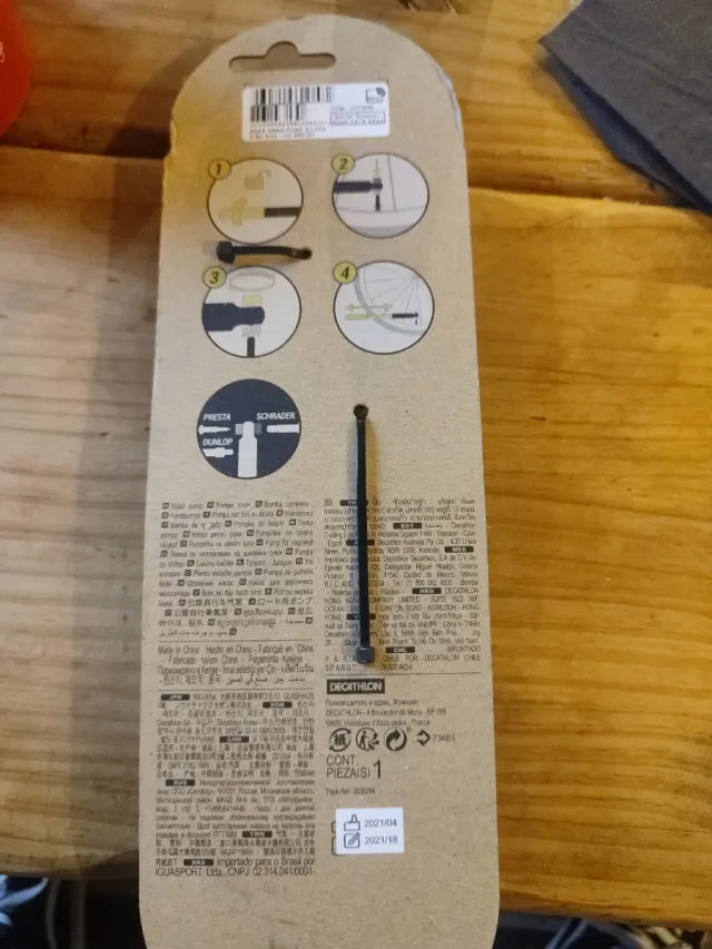 Bomba de aire Decathlon Road Pump