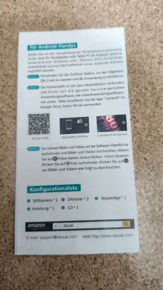 ZEUUE Endoscopio Limpieza Oídos USB HD microscopio