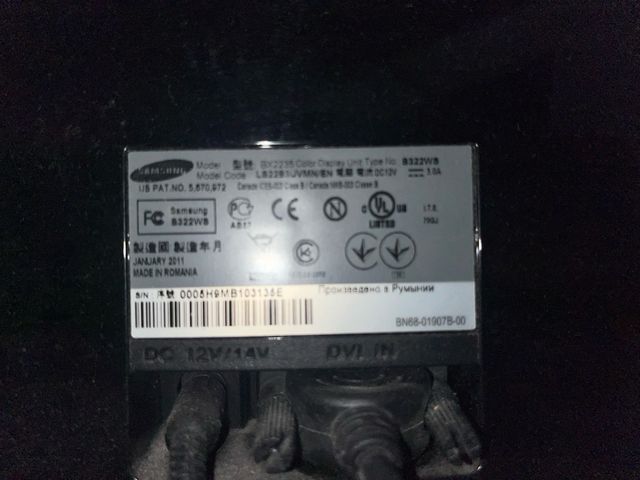 Pantalla Samsung BX2235 22” LED Full HD