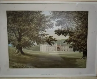 Cromolitografia Inglese Donington Castle 1830