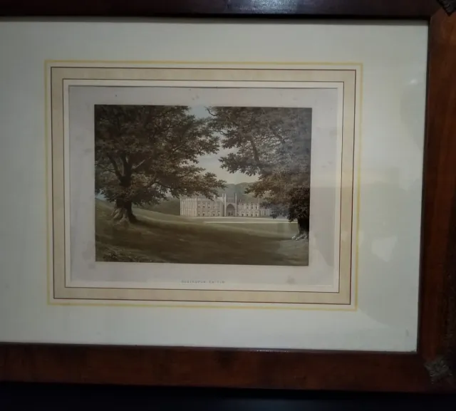 Cromolitografia Inglese Donington Castle 1830