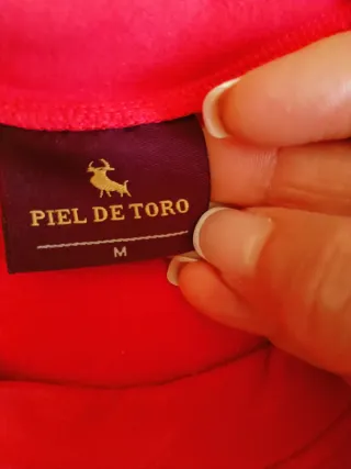 Sudadera Mujer Roja Cuadros