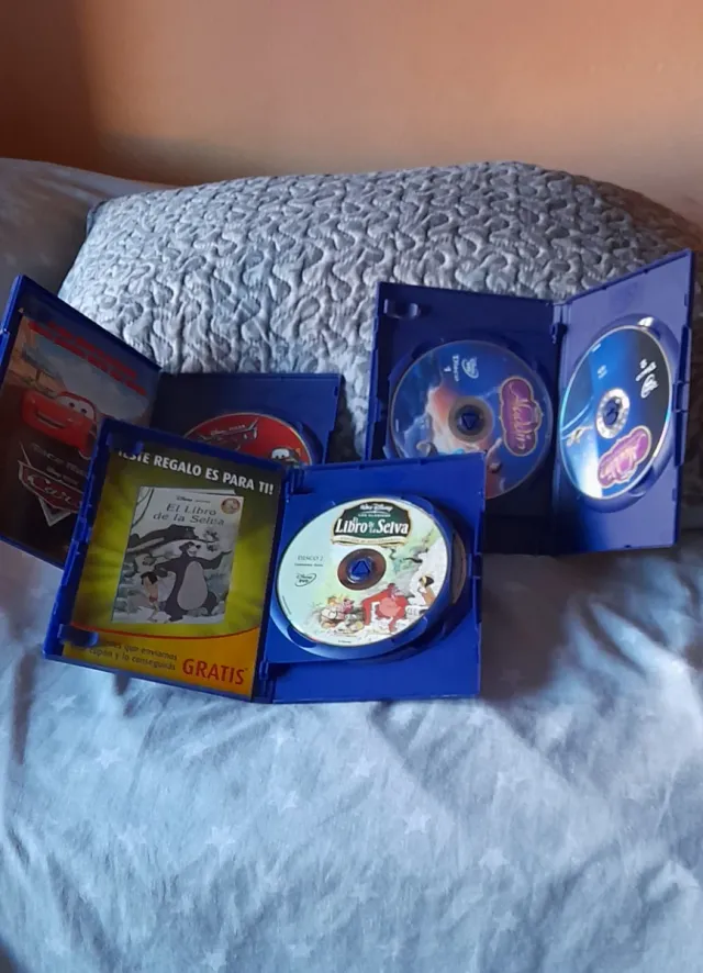 Lote 3 DVD: Cars, El Libro de la Selva, Aladdin