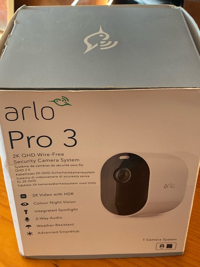 Arlo Pro 3 Cámara Seguridad 2K QHD