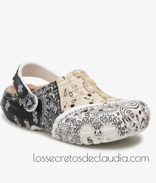 NUEVOS zuecos CROCS Classic Bandana forrados