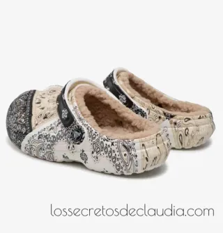 NUEVOS zuecos CROCS Classic Bandana forrados