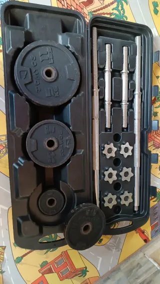 Kit Musculación Domyos Pesas y Barras