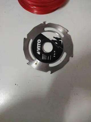 Hilo nylon y disco corte madera nuevos