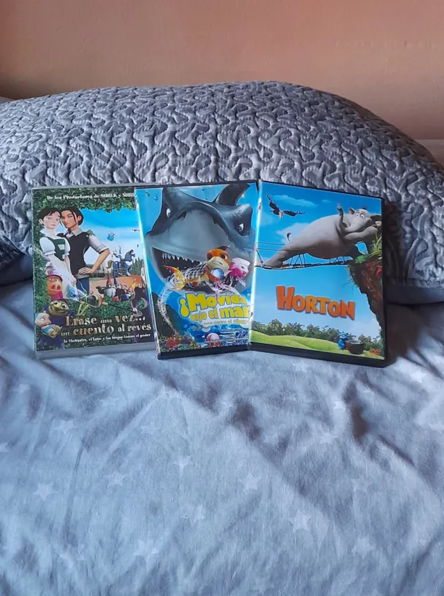 Lote 3 DVDs Películas Animadas Español