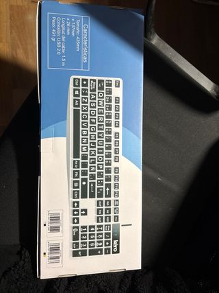 Teclado USB Kero Alto Contraste Amarillo