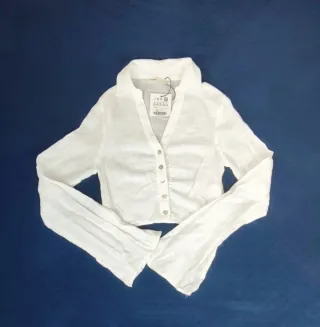 Camisa Pull&Bear Blanca Talla XS