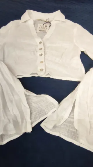 Camisa Pull&Bear Blanca Talla XS