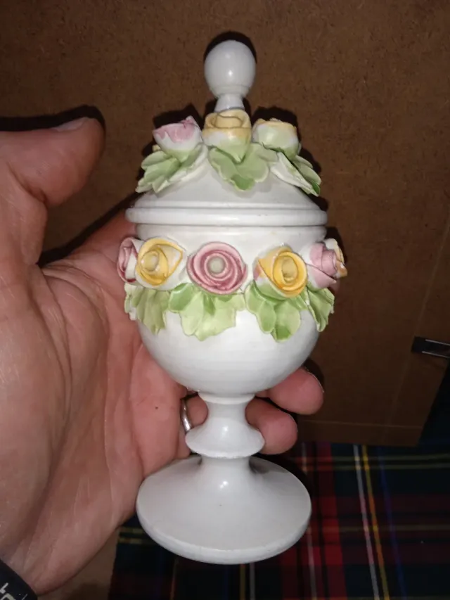 Portagioie Capodimonte Vintage Fiori