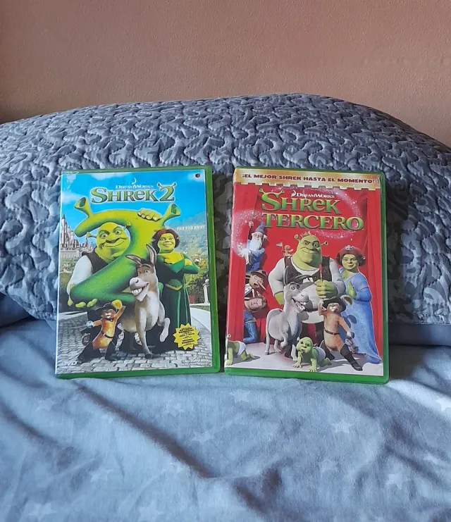 Lote 2 DVDs Shrek 2 y Shrek Tercero