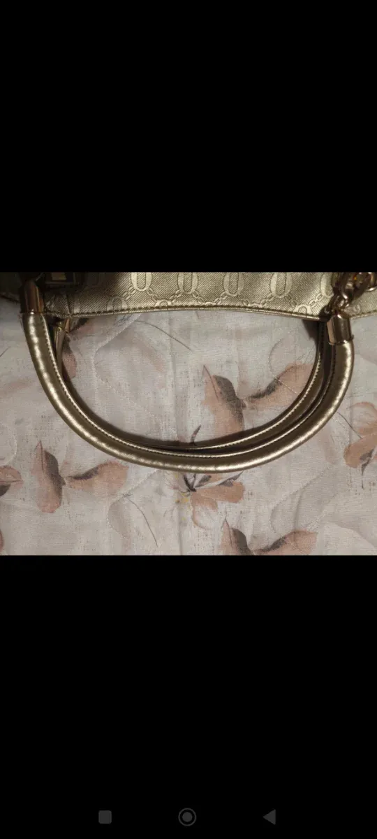 Borsa a spalla oro + mini pochette