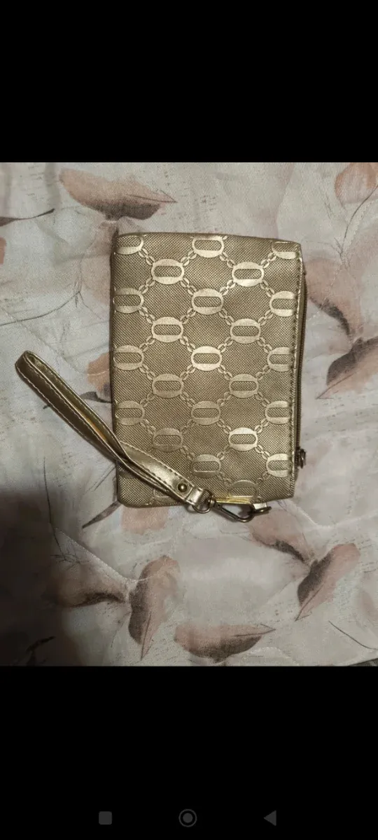 Borsa a spalla oro + mini pochette