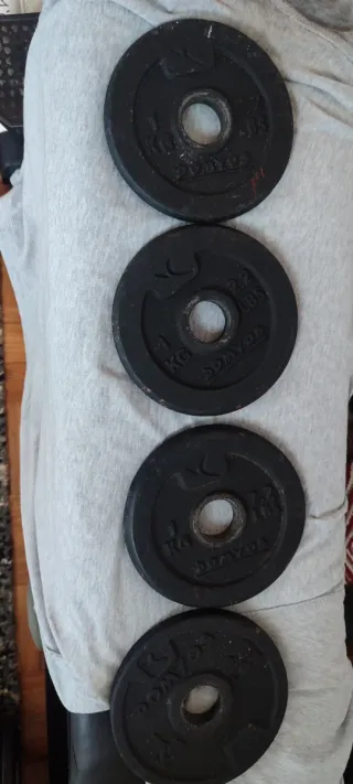 Disco + barra + bloqueadores de discos