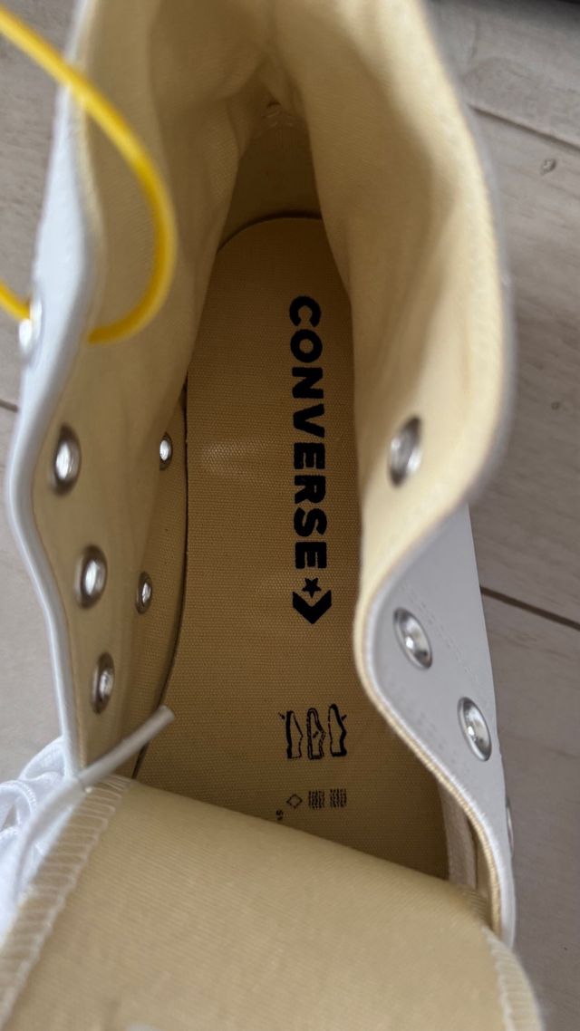 Botas Converse Cuero Blancas Talla 38