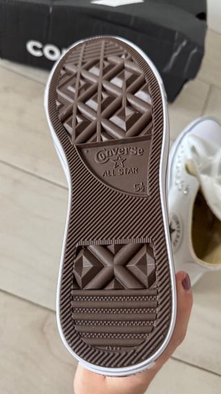 Botas Converse Cuero Blancas Talla 38