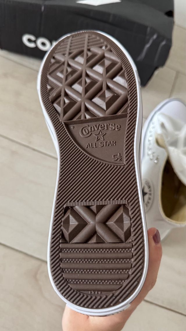 Botas Converse Cuero Blancas Talla 38