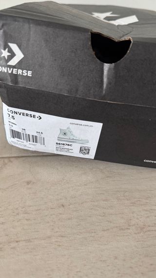 Botas Converse Cuero Blancas Talla 38