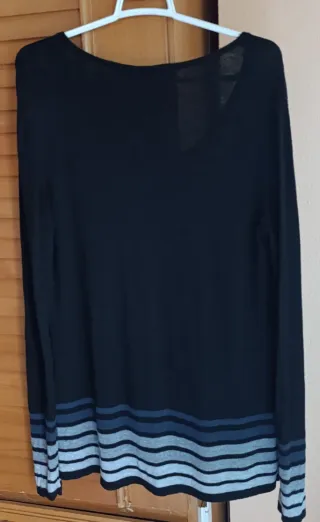 Jersey Punto Roma Negro y Rayas