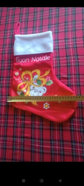 3 Calze Befana Thun Rosso Orsetto