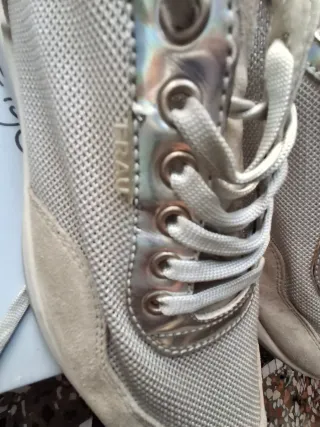 FRUE Scarpe Donna Beige/Argento Tg 39