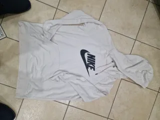 Felpa Nike bianca con logo