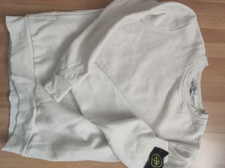 Sudadera Stone Island Blanca Talla S