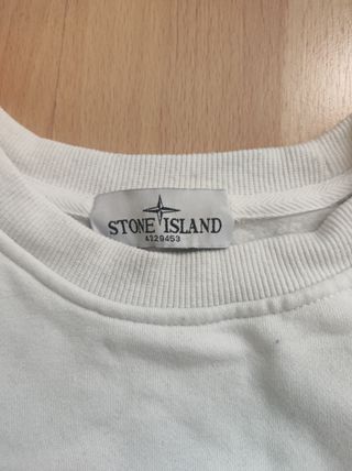 Sudadera Stone Island Blanca Talla S