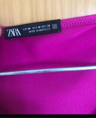 Body Zara Fucsia Manga Larga