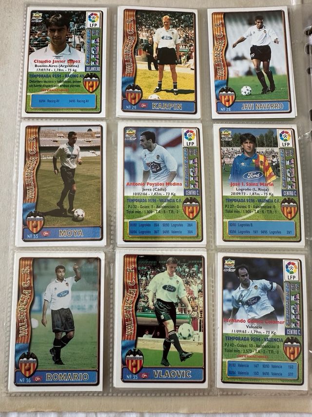 Las Fichas de La Liga 96-97