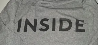 Sudadera INSIDE gris talla M