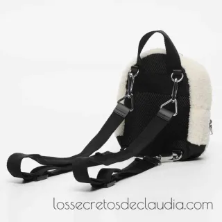 NUEVA mochila BIMBA Y LOLA blanca borreguito