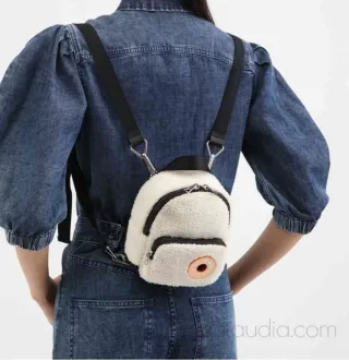 NUEVA mochila BIMBA Y LOLA blanca borreguito