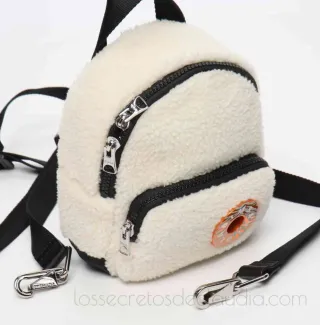 NUEVA mochila BIMBA Y LOLA blanca borreguito